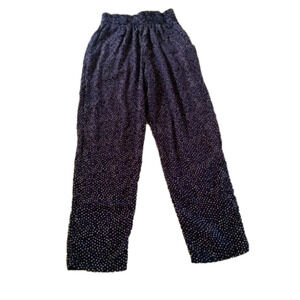 Young Concepts Navy & White Dot Slacks